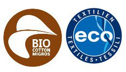 logo micros bio cotton + eco-standard